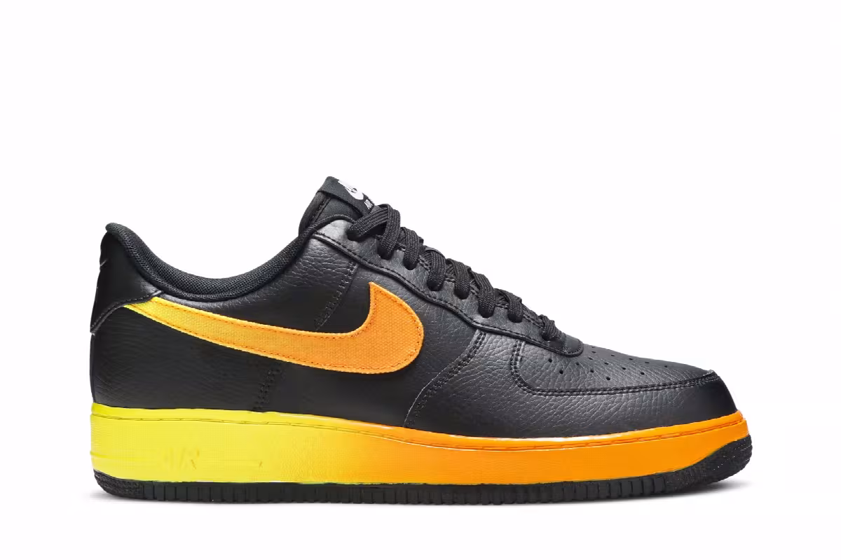 Nike Air Force 1 Low Black Orange Peel, view 2