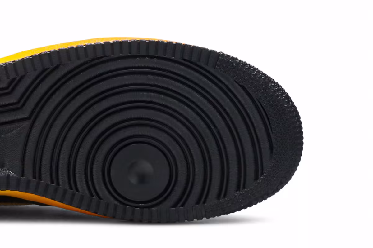 Nike Air Force 1 Low Black Orange Peel, view 6