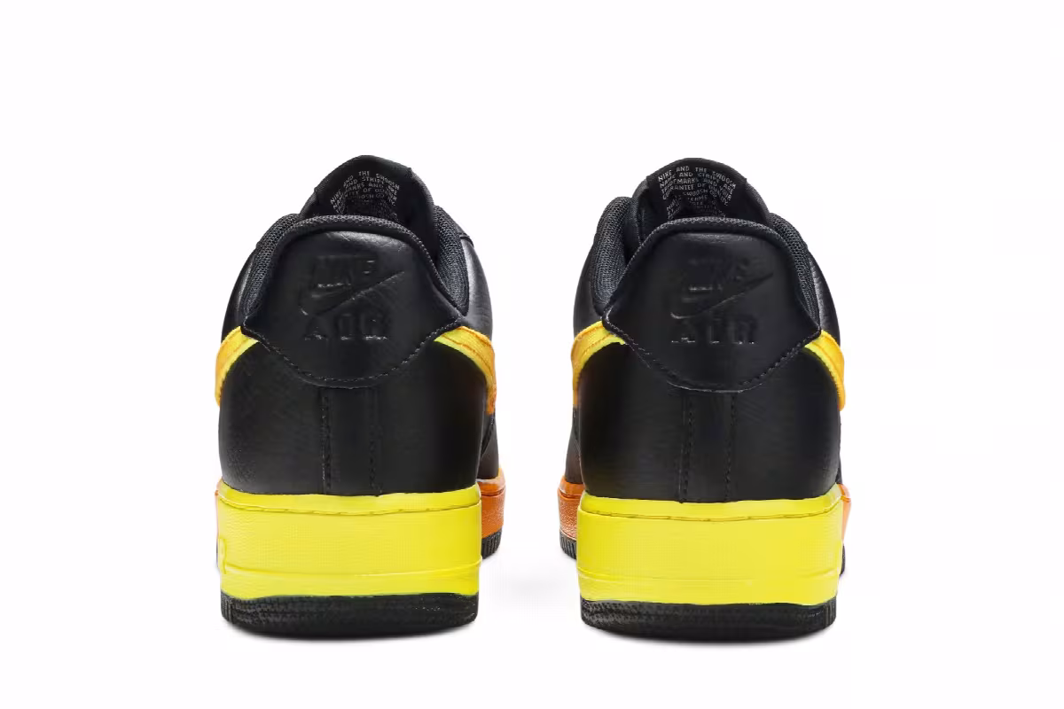 Nike Air Force 1 Low Black Orange Peel, view 7