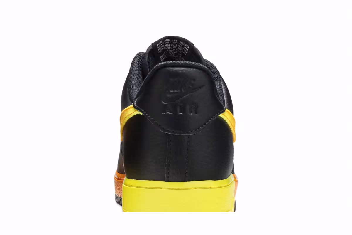 Nike Air Force 1 Low Black Orange Peel, view 8