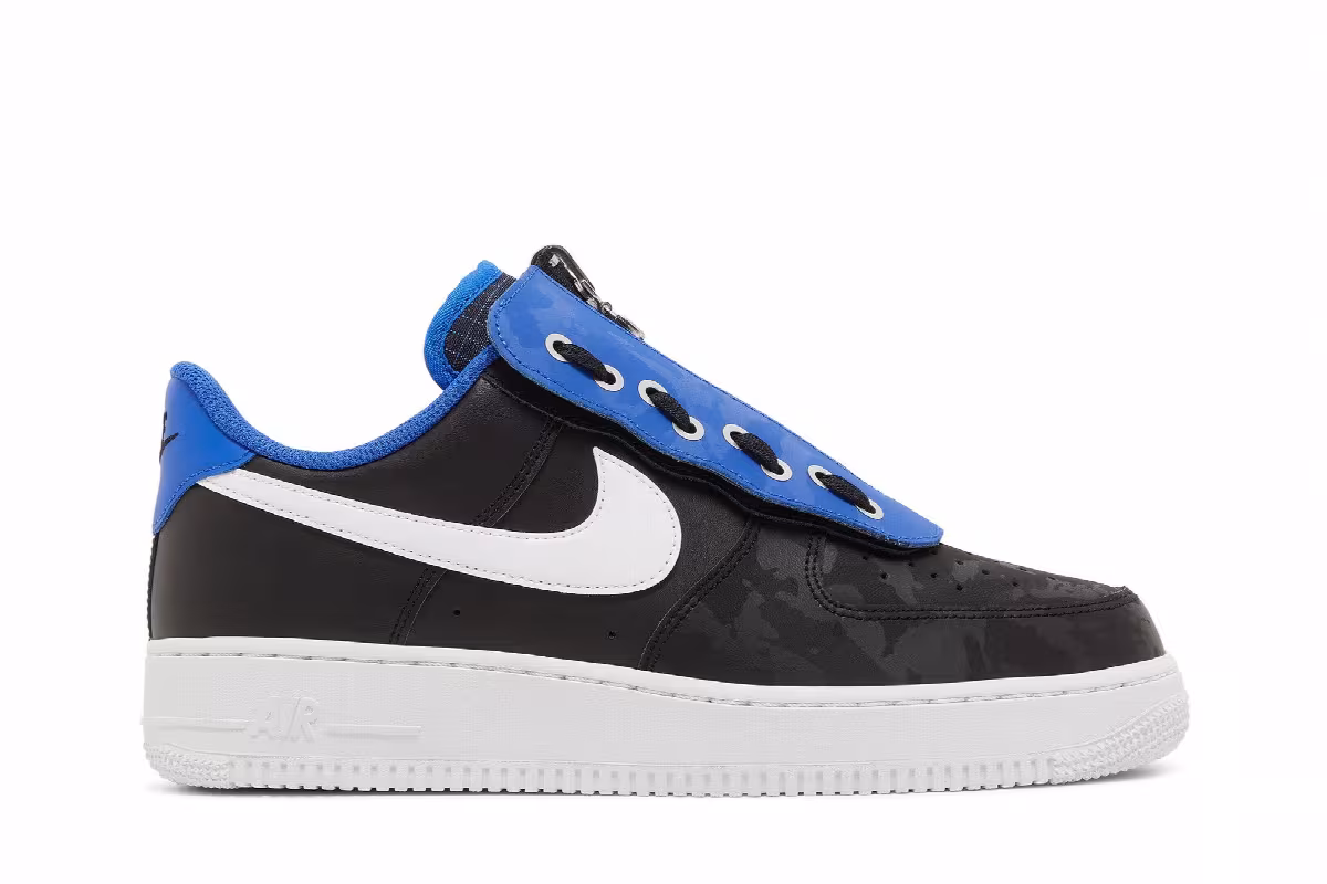 Nike Air Force 1 Shroud - Black Royal Camo, view 2