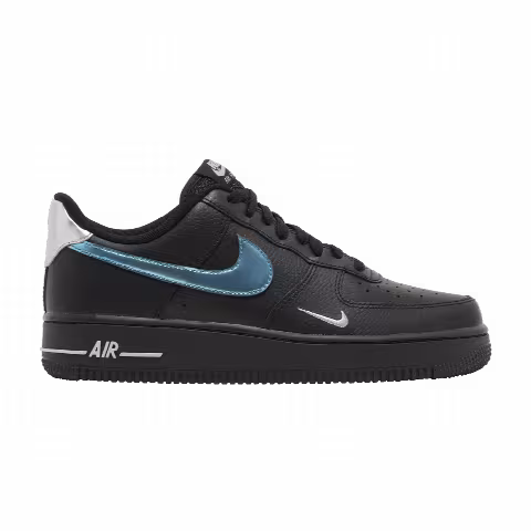 Nike Air Force 1 '07 'Black Blue Lightning'
