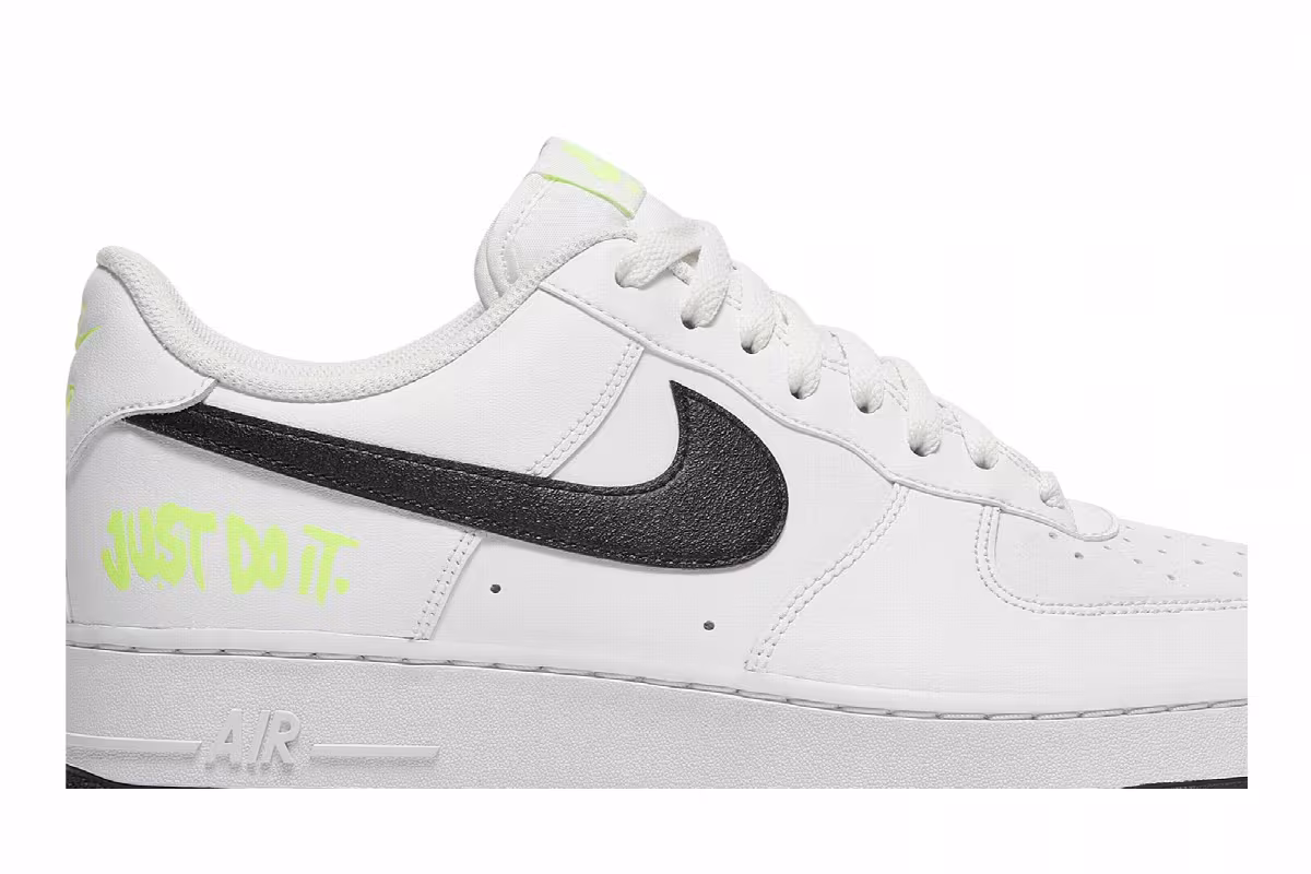 Nike Air Force 1 Low Just Do It - White Volt, view 3