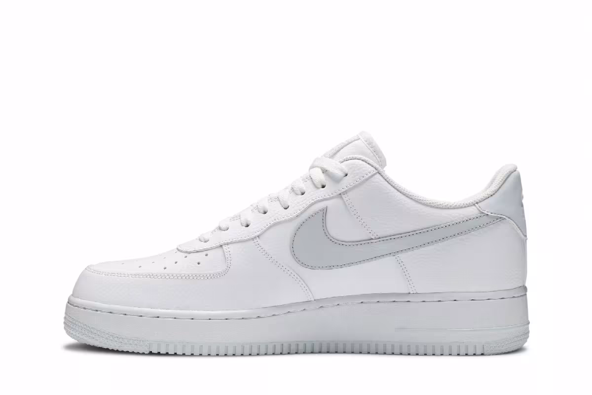 Nike Air Force 1 Low White Metallic Silver, view 4