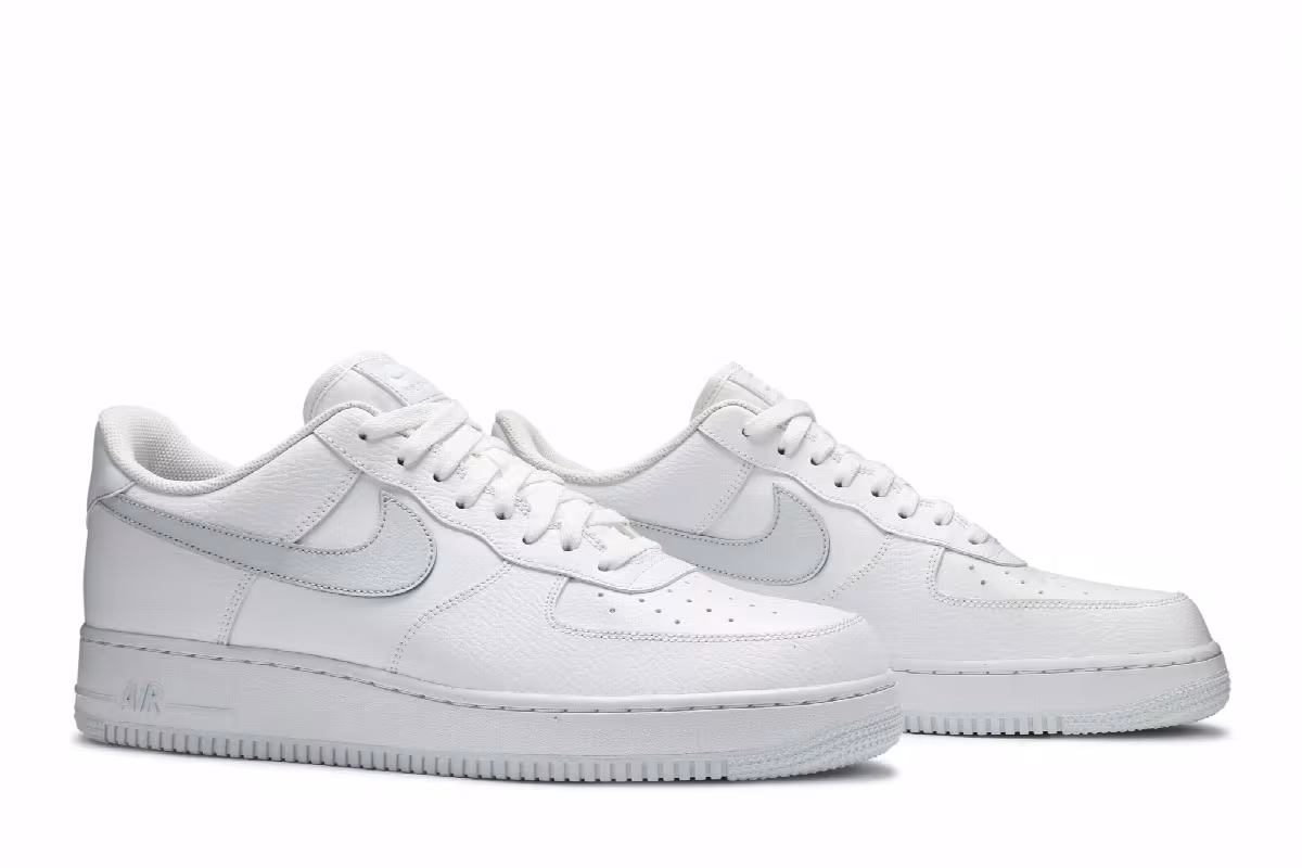 Nike Air Force 1 Low White Metallic Silver, view 9
