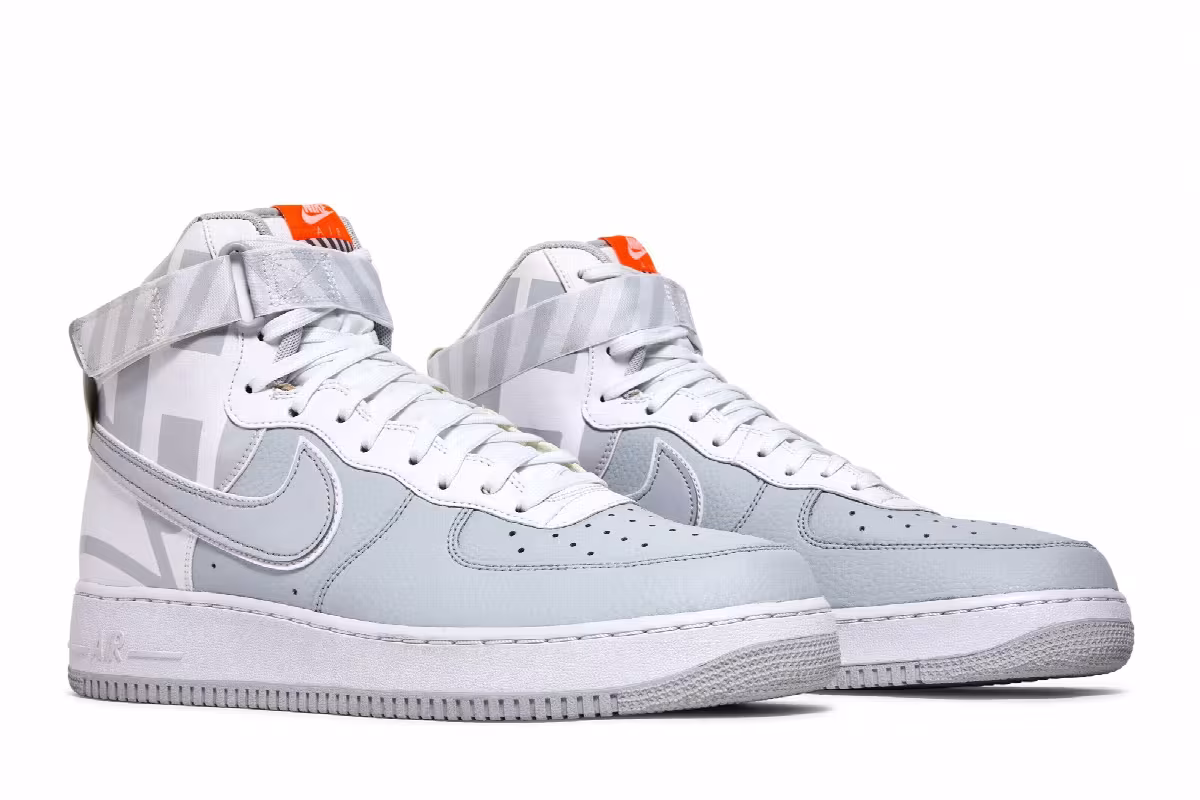 Nike Air Force 1 High 07 LV8 Matte Silver, view 9