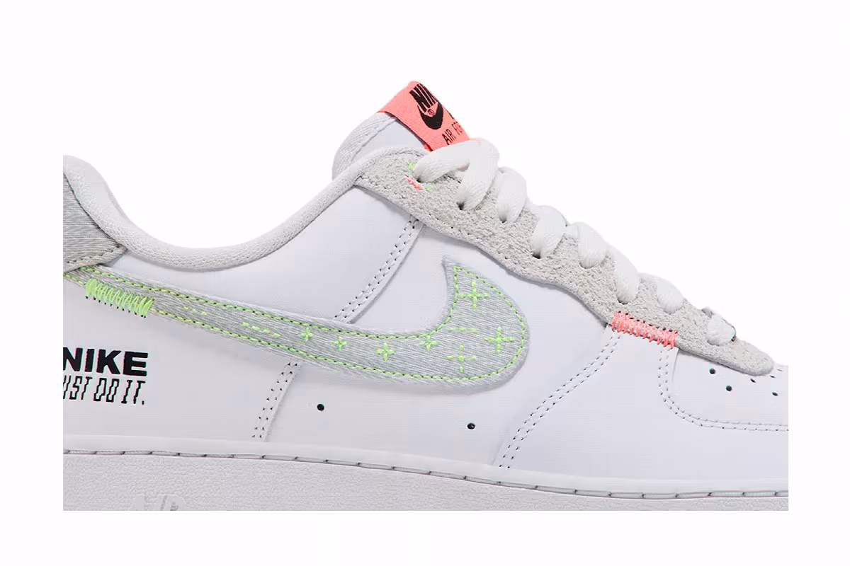 Nike Air Force 1 Just Stitch It - White Coconut Milk, view 3