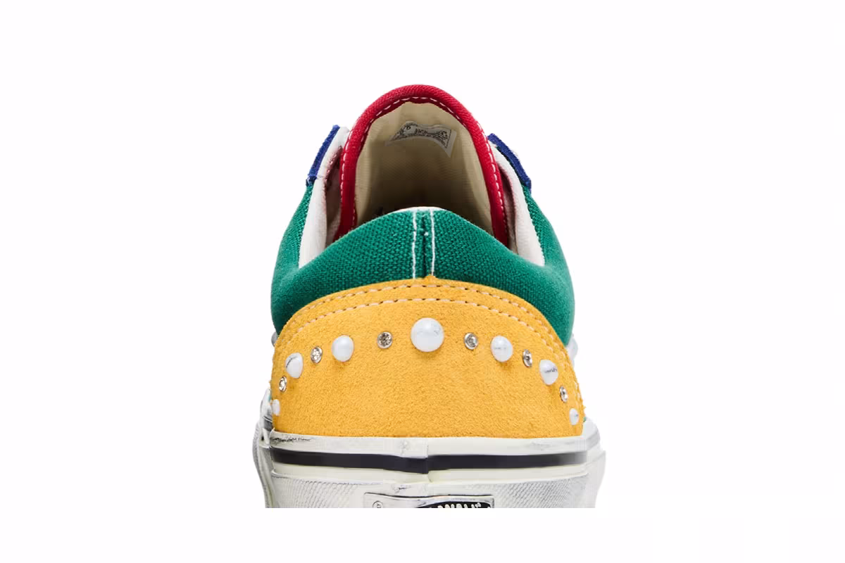 Vans Premium Old Skool 36 Pearlized Yacht Club Big Kids Green/Multicolor, view 8