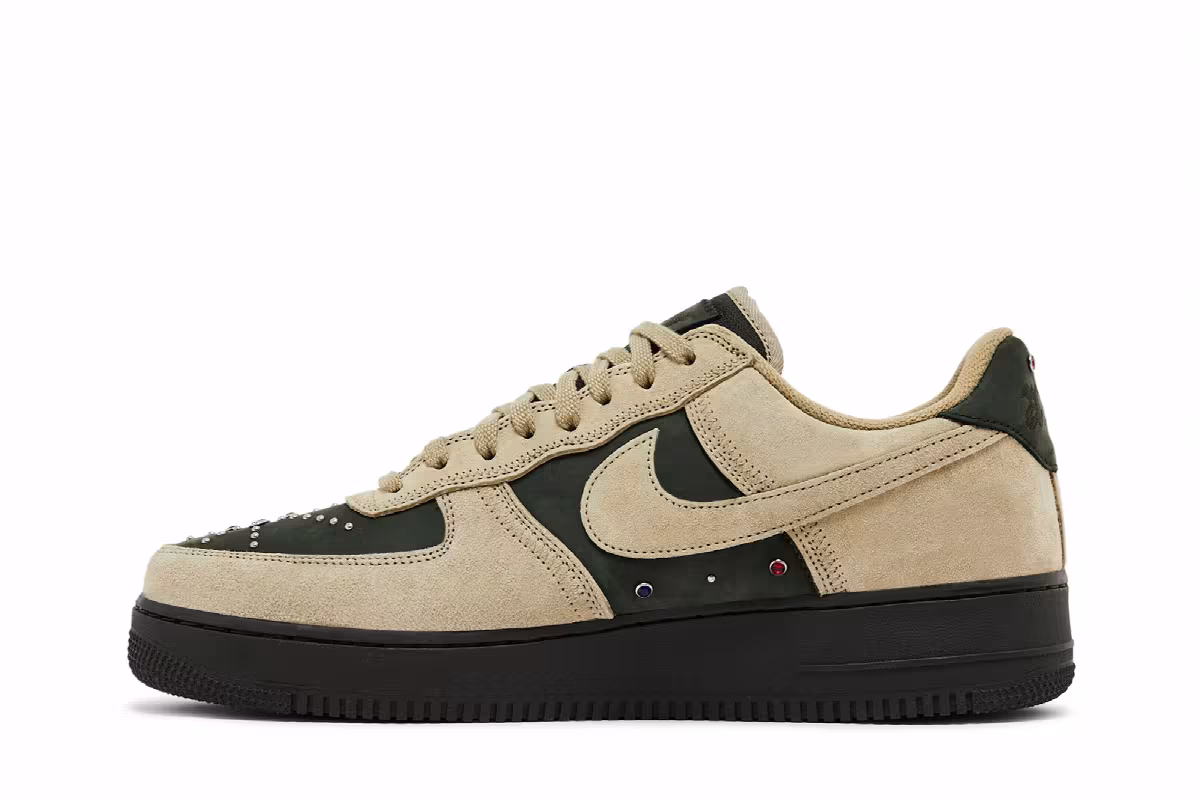 Nike Air Force 1 Low Dark Army Neutral Olive Gems, view 4