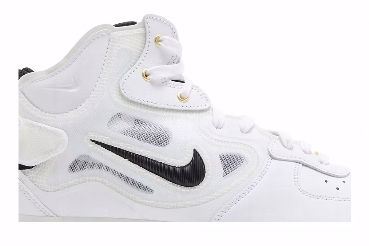 Nike Air Force 1 Mid React 40th Anniversary - White Black, view 3