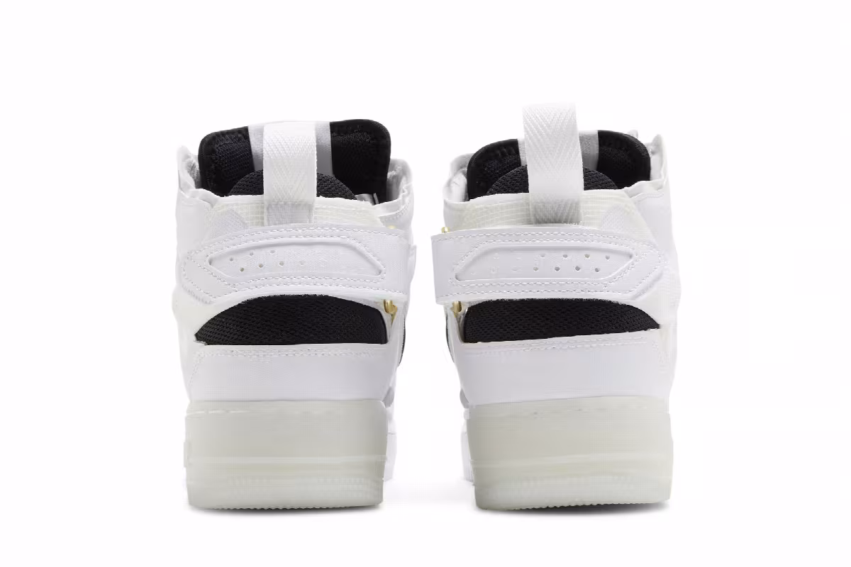 Nike Air Force 1 Mid React 40th Anniversary - White Black, view 7