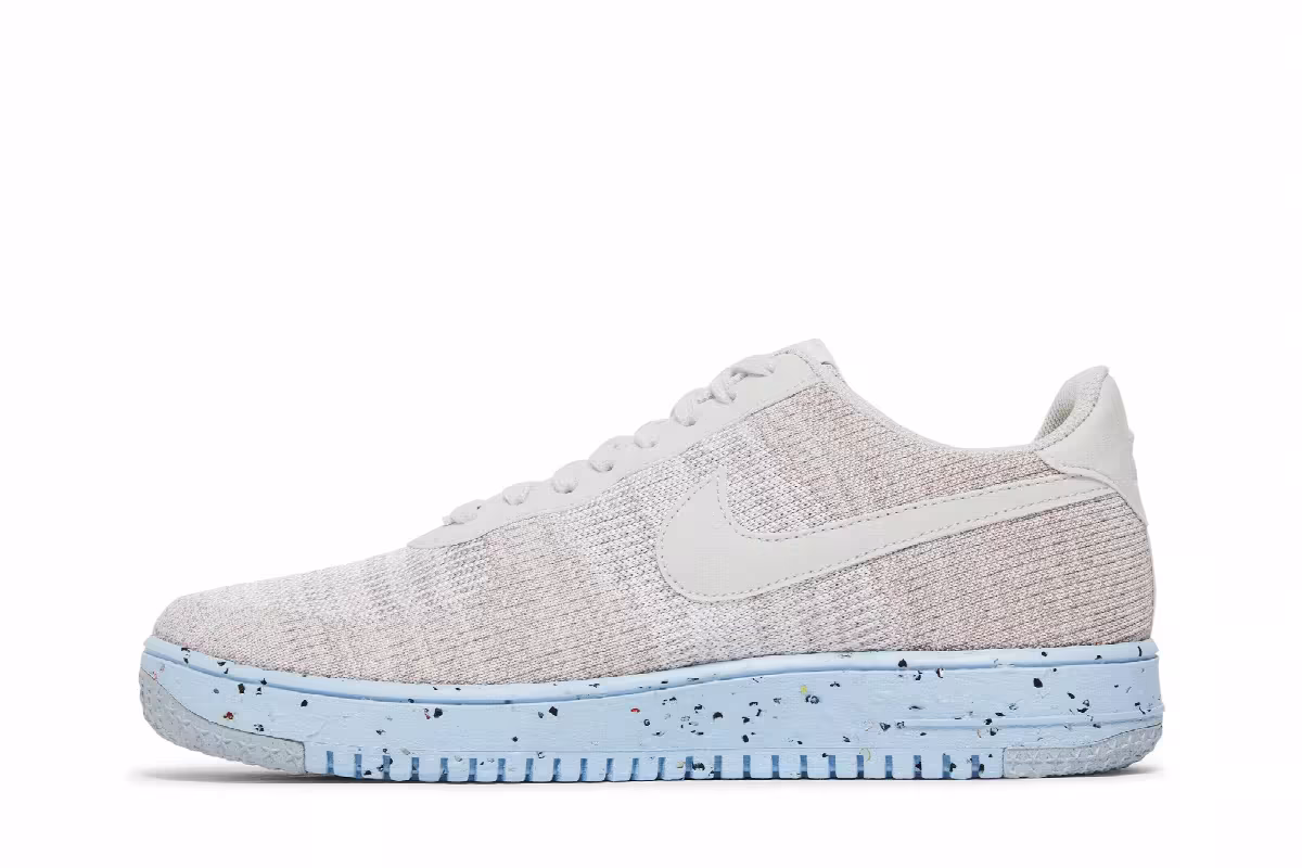 Nike Air Force 1 Crater Flyknit White Chambray Blue, view 4