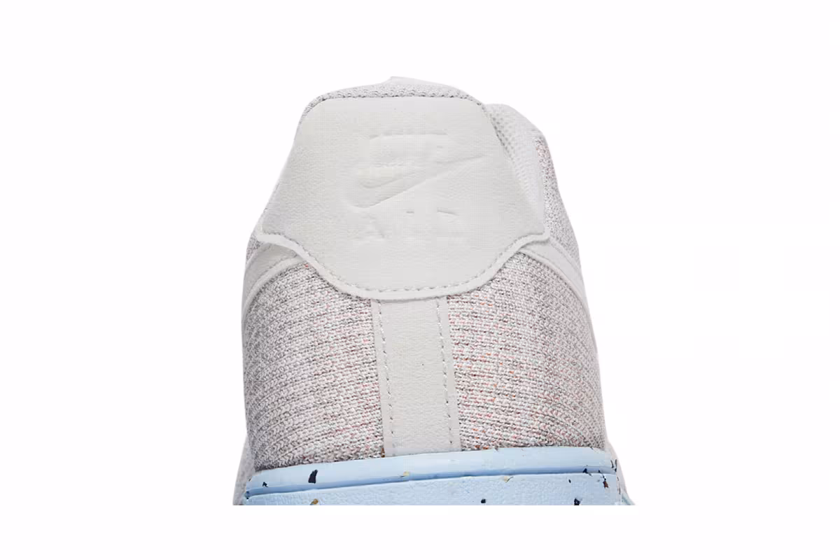 Nike Air Force 1 Crater Flyknit White Chambray Blue, view 8