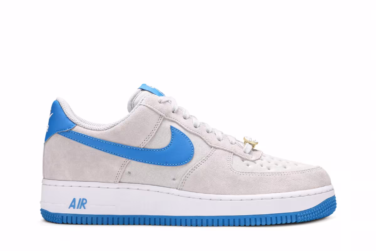 Nike Air Force 1 Grey Fog Light Photo Blue, view 2