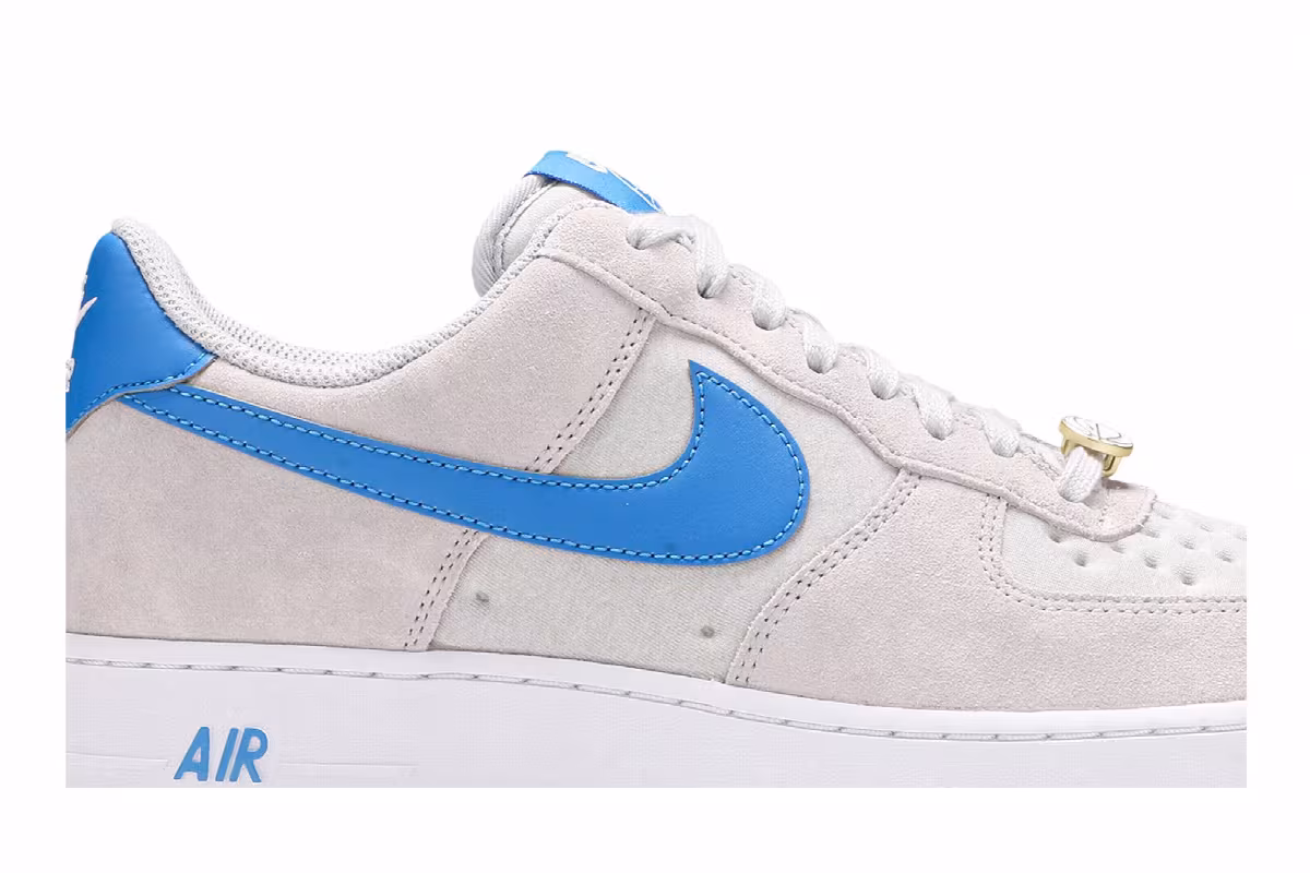 Nike Air Force 1 Grey Fog Light Photo Blue, view 3