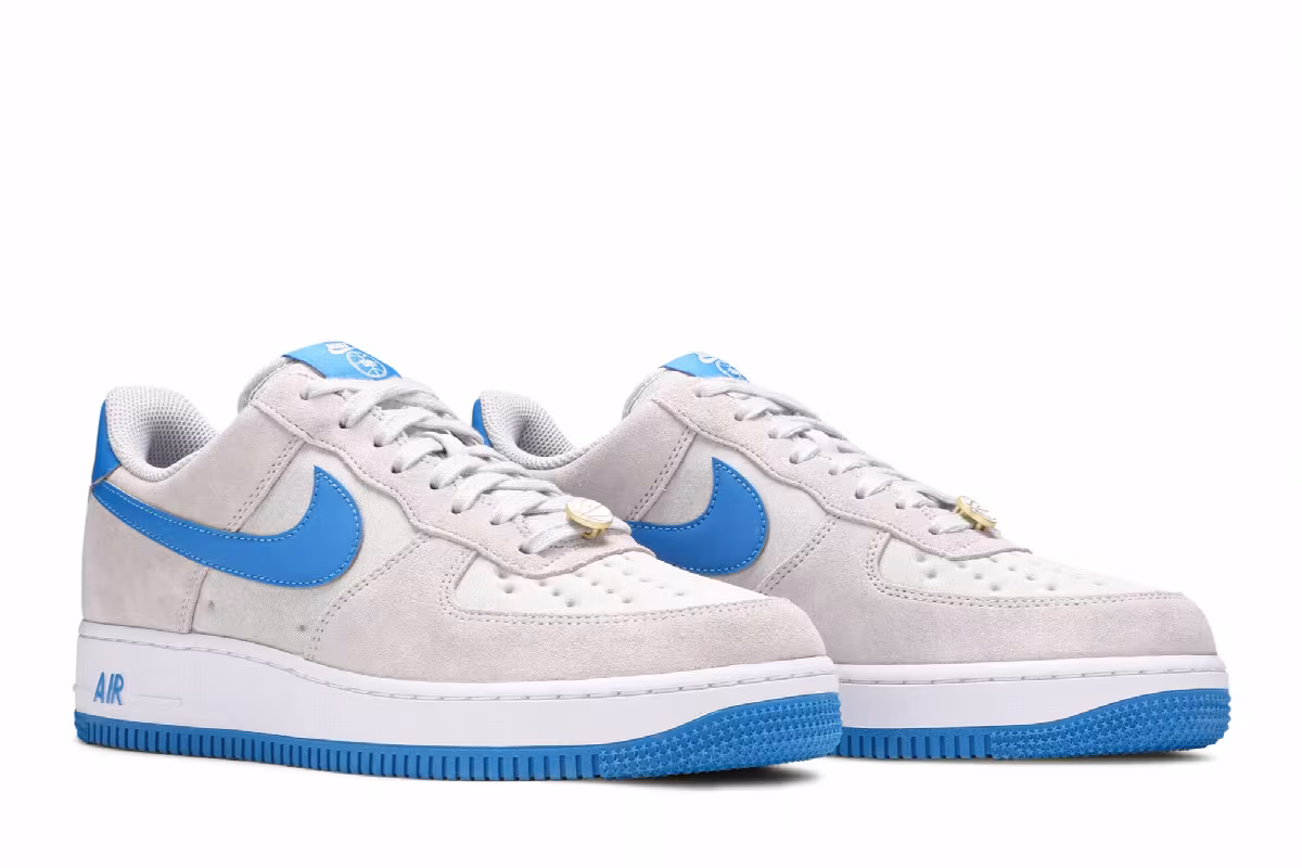 Nike Air Force 1 Grey Fog Light Photo Blue, view 9