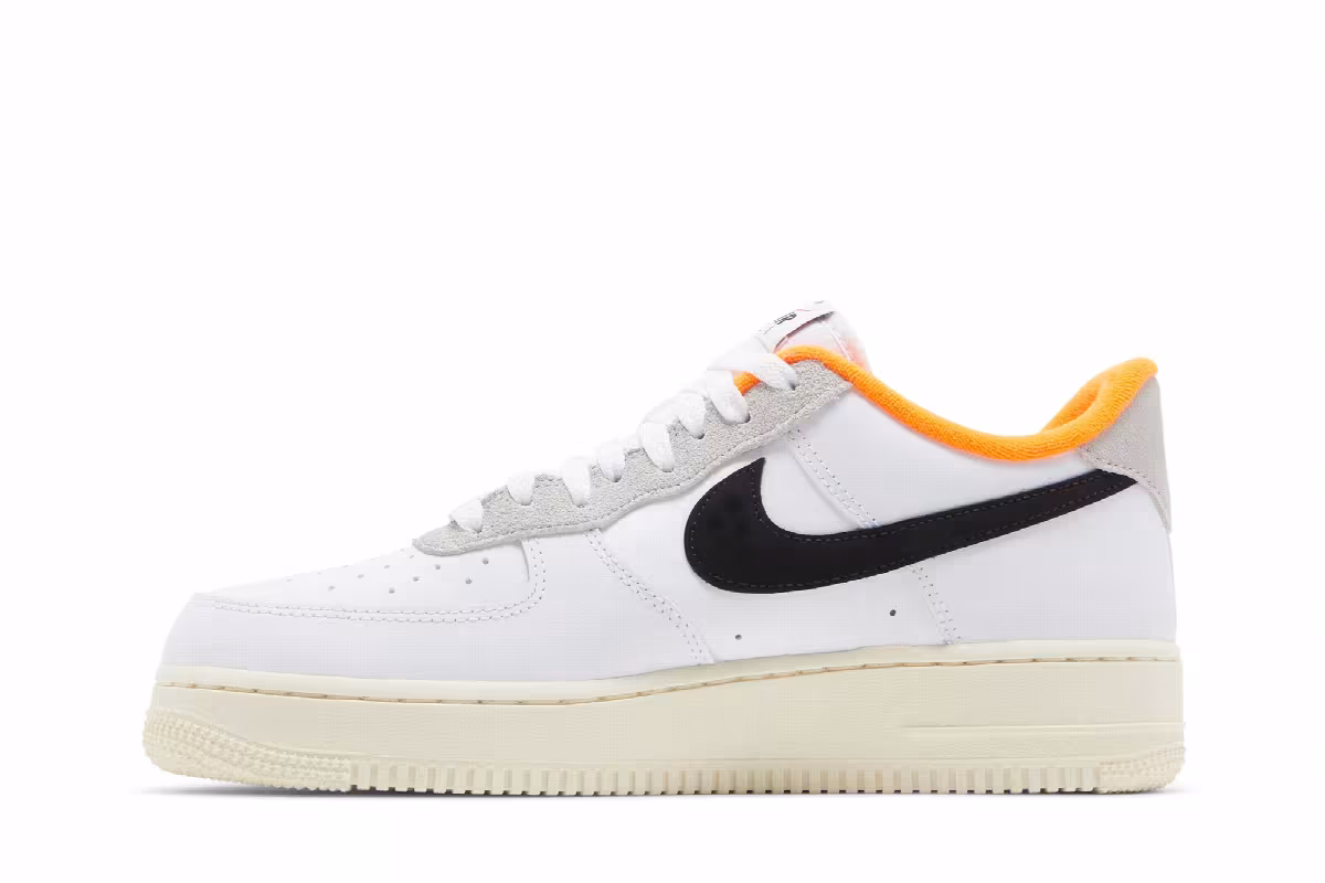Nike Air Force 1 Hoops Pack - White Total Orange, view 4
