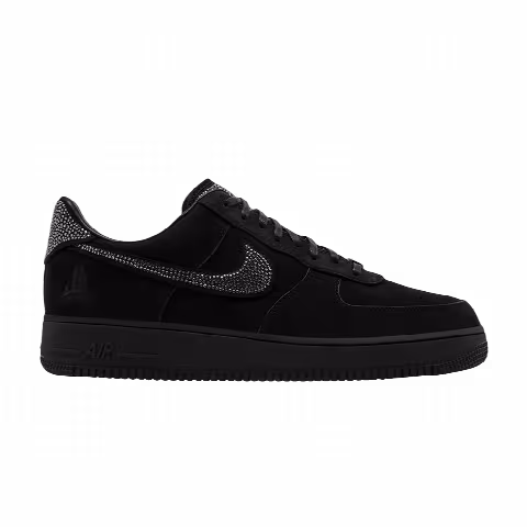Ja Morant x Swarovski x Nike Air Force 1 Low LX 'Black Metallic Silver'