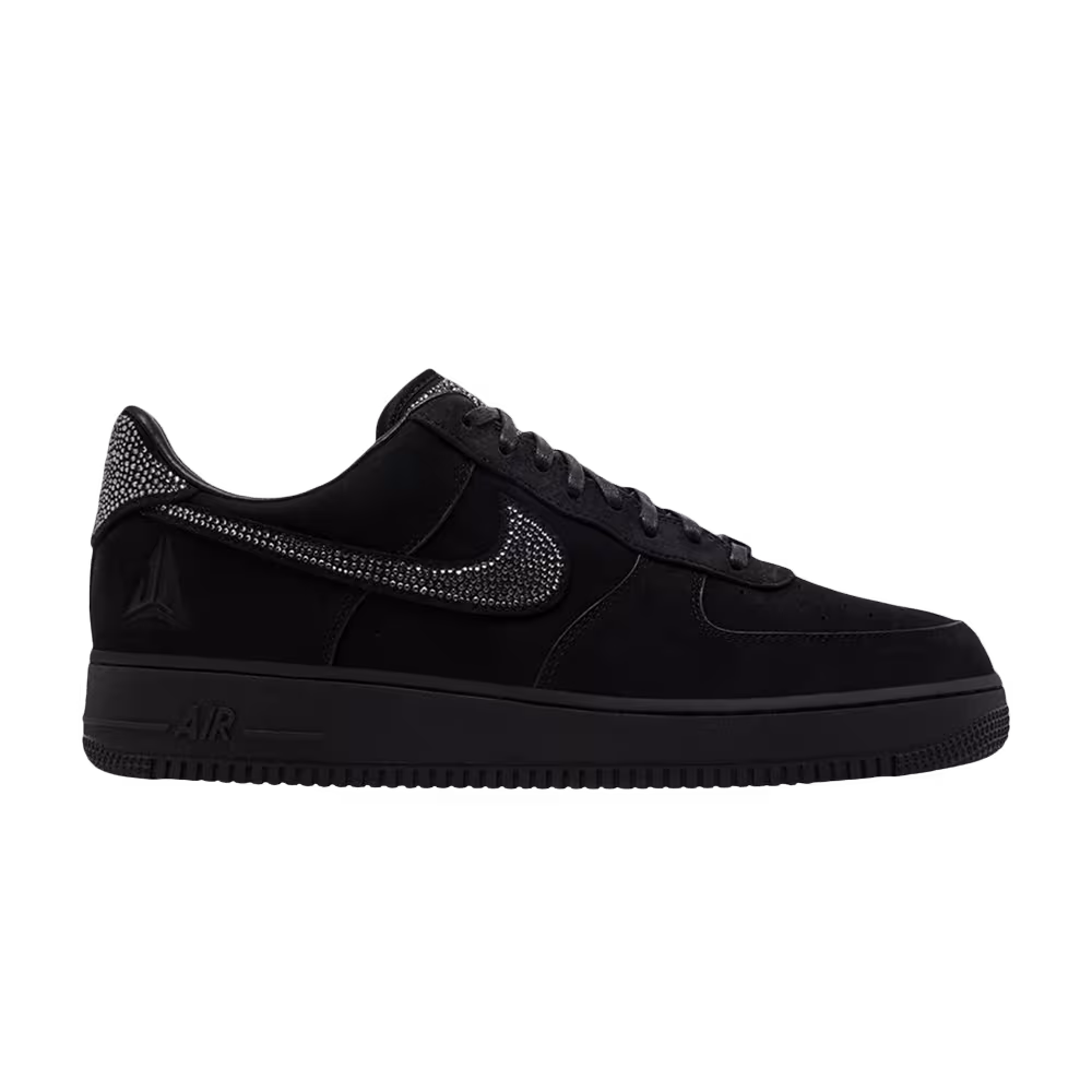 Ja Morant x Swarovski x Nike Air Force 1 Low LX Black Metallic Silver