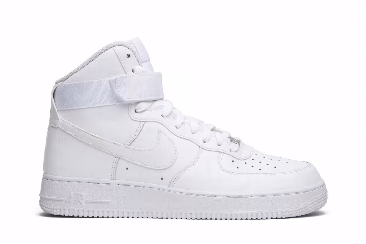 Nike Men's Air Force 1 High White, view 2