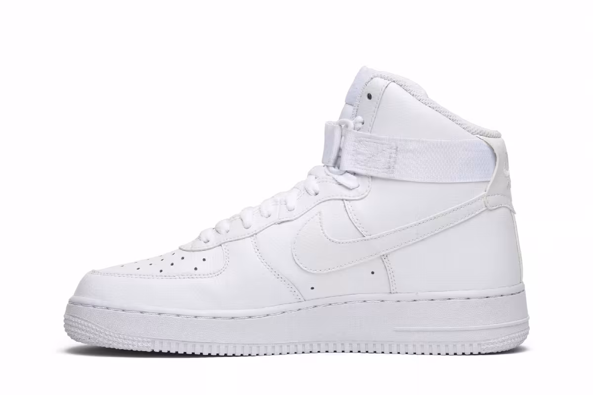 Nike Men's Air Force 1 High White, view 4