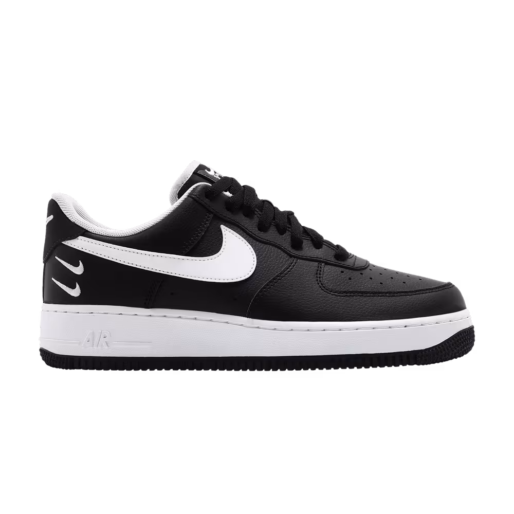 Nike Air Force 1 Double Swoosh - Black White
