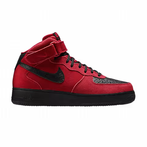 Nike Air Force 1 Mid '07 'University Red Black'