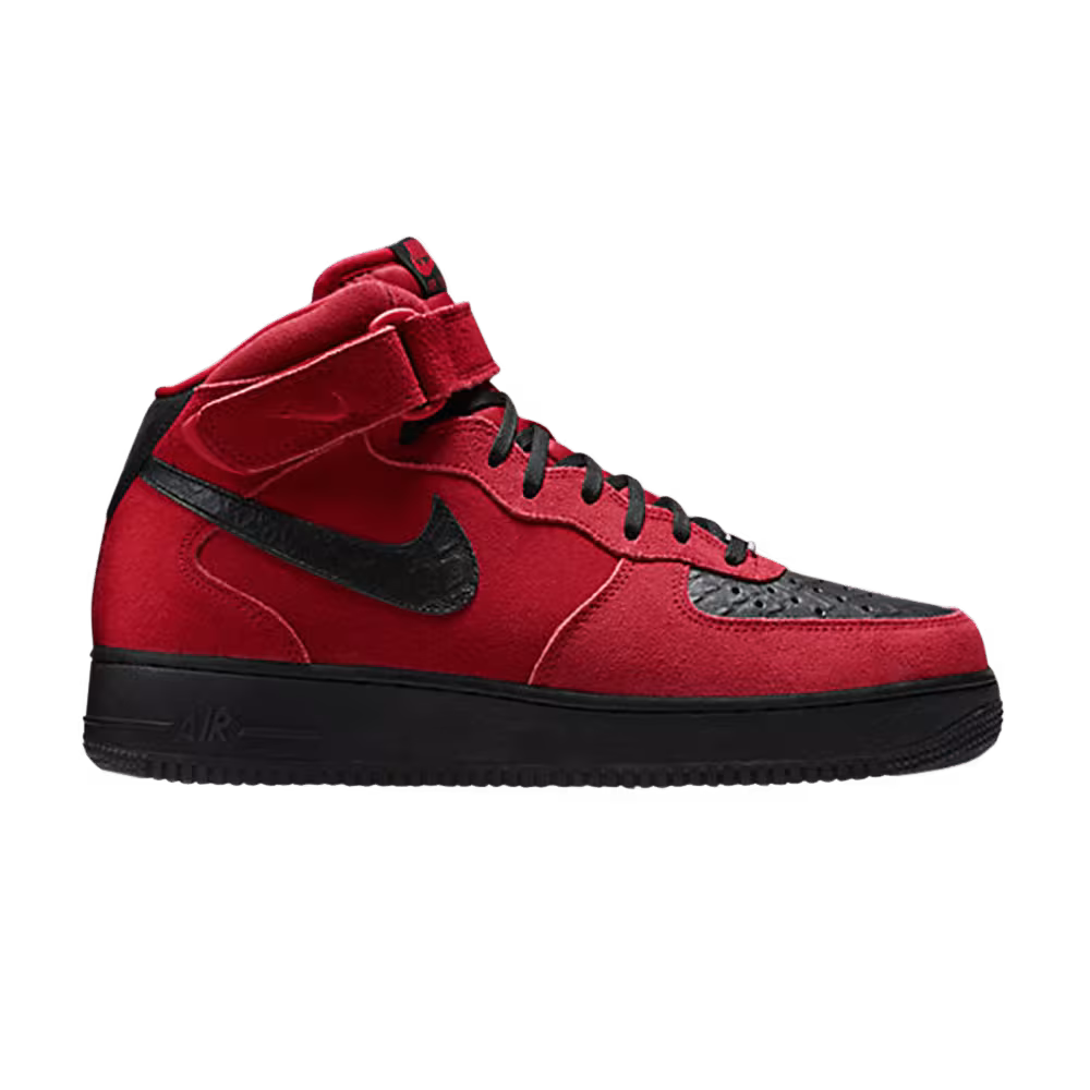 Nike Air Force 1 Mid 07 University Red Black