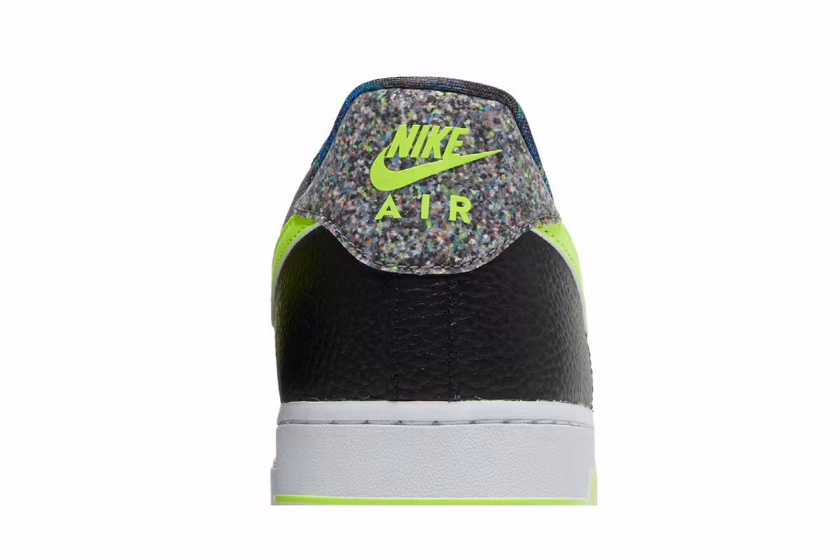 Nike Air Force 1 Low Black Volt, view 8
