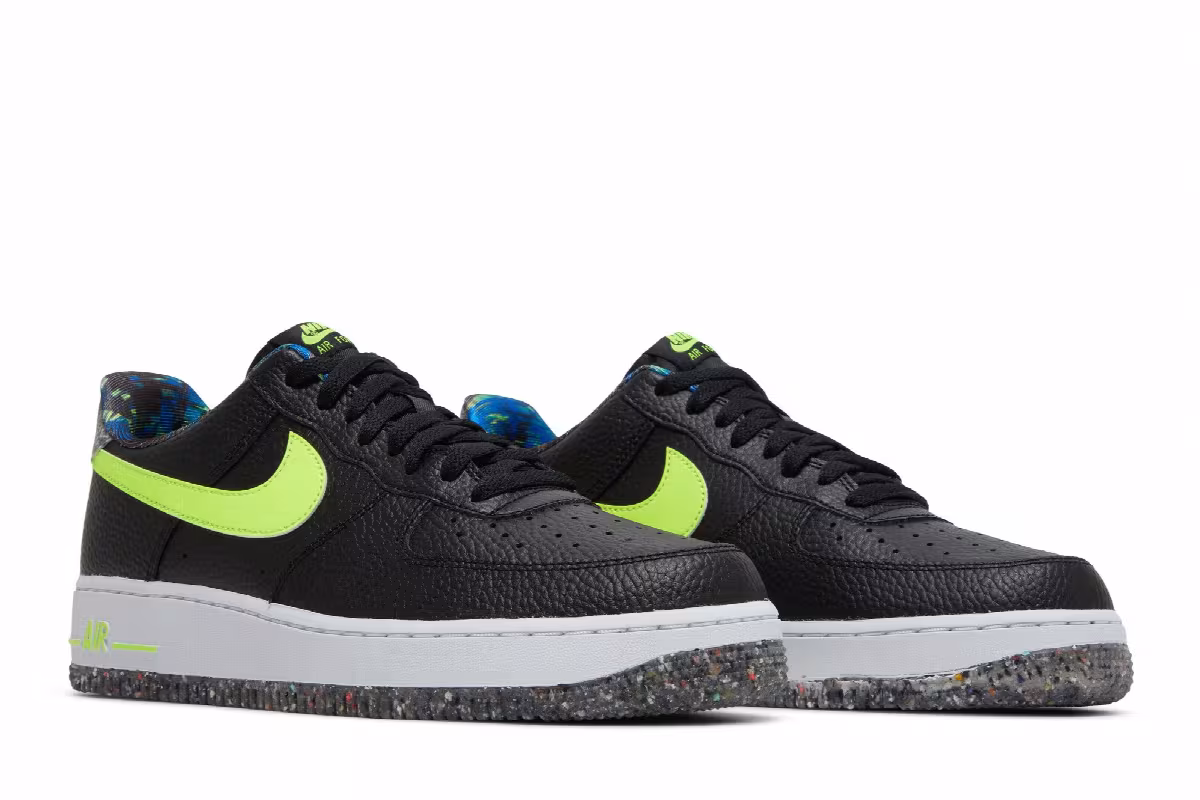 Nike Air Force 1 Low Black Volt, view 9