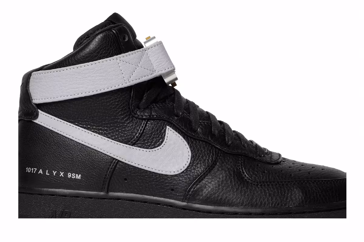 1017 ALYX 9SM x Nike Air Force 1 High Black Wolf Grey, view 3