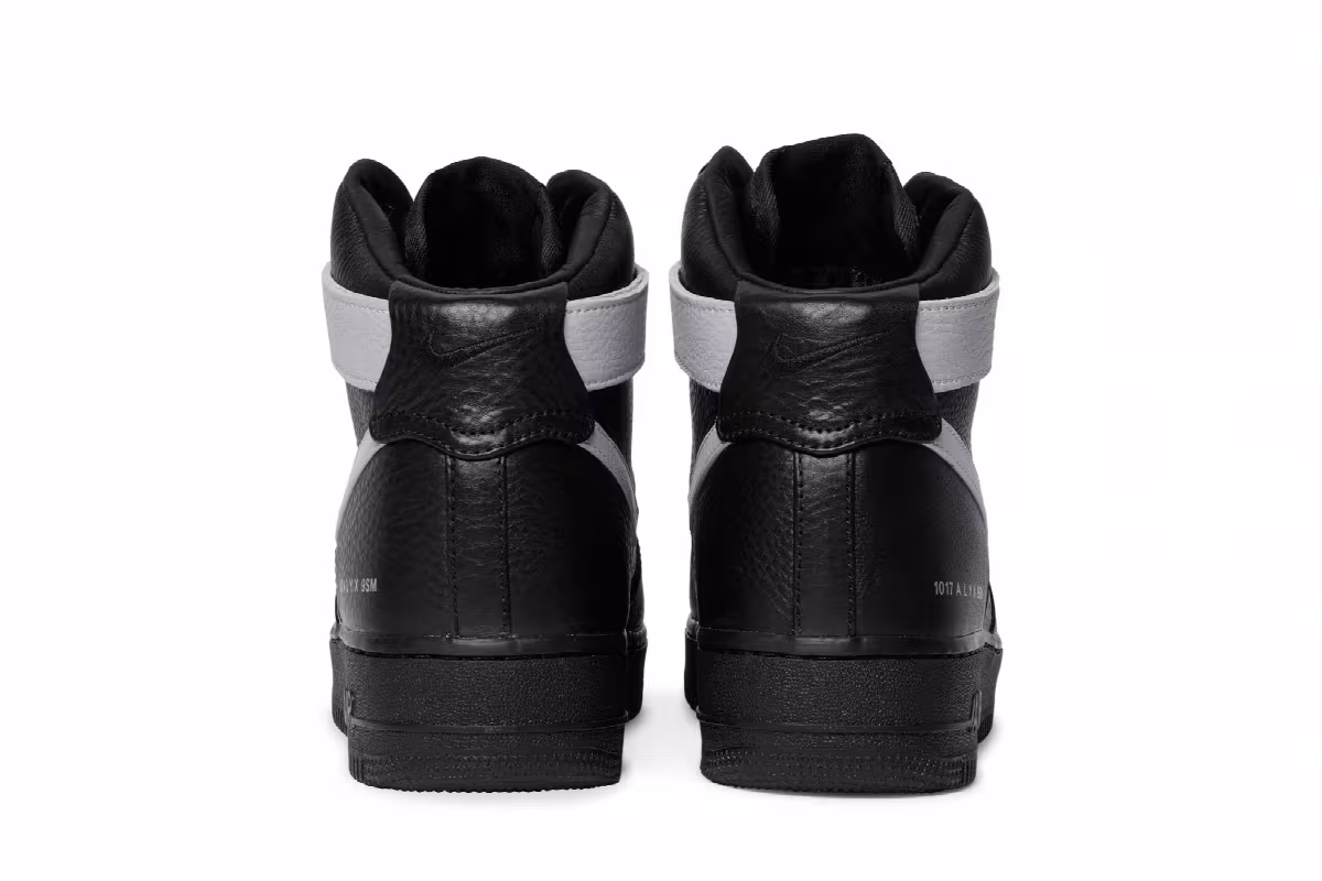 1017 ALYX 9SM x Nike Air Force 1 High Black Wolf Grey, view 7