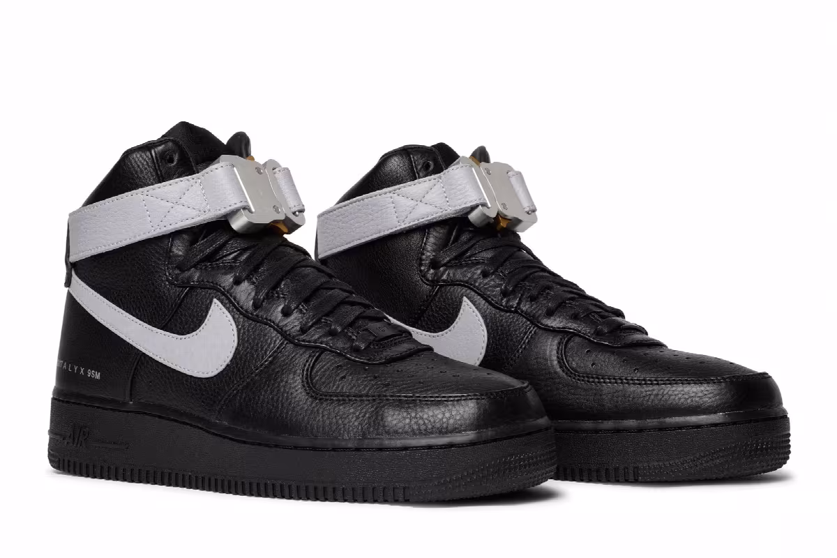 1017 ALYX 9SM x Nike Air Force 1 High Black Wolf Grey, view 9