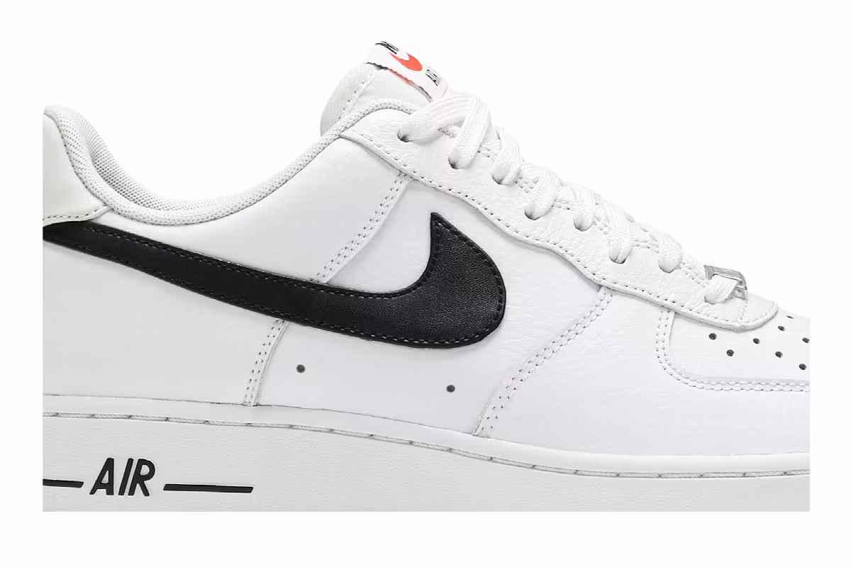 Nike Air Force 1 White Black, view 3