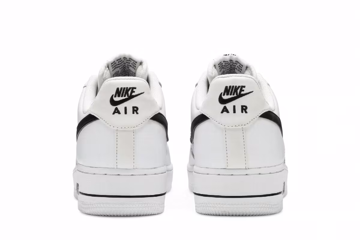 Nike Air Force 1 White Black, view 7