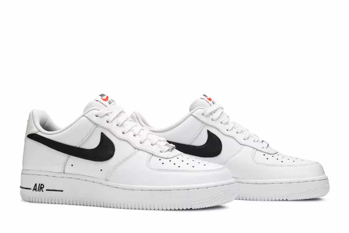 Nike Air Force 1 White Black, view 9