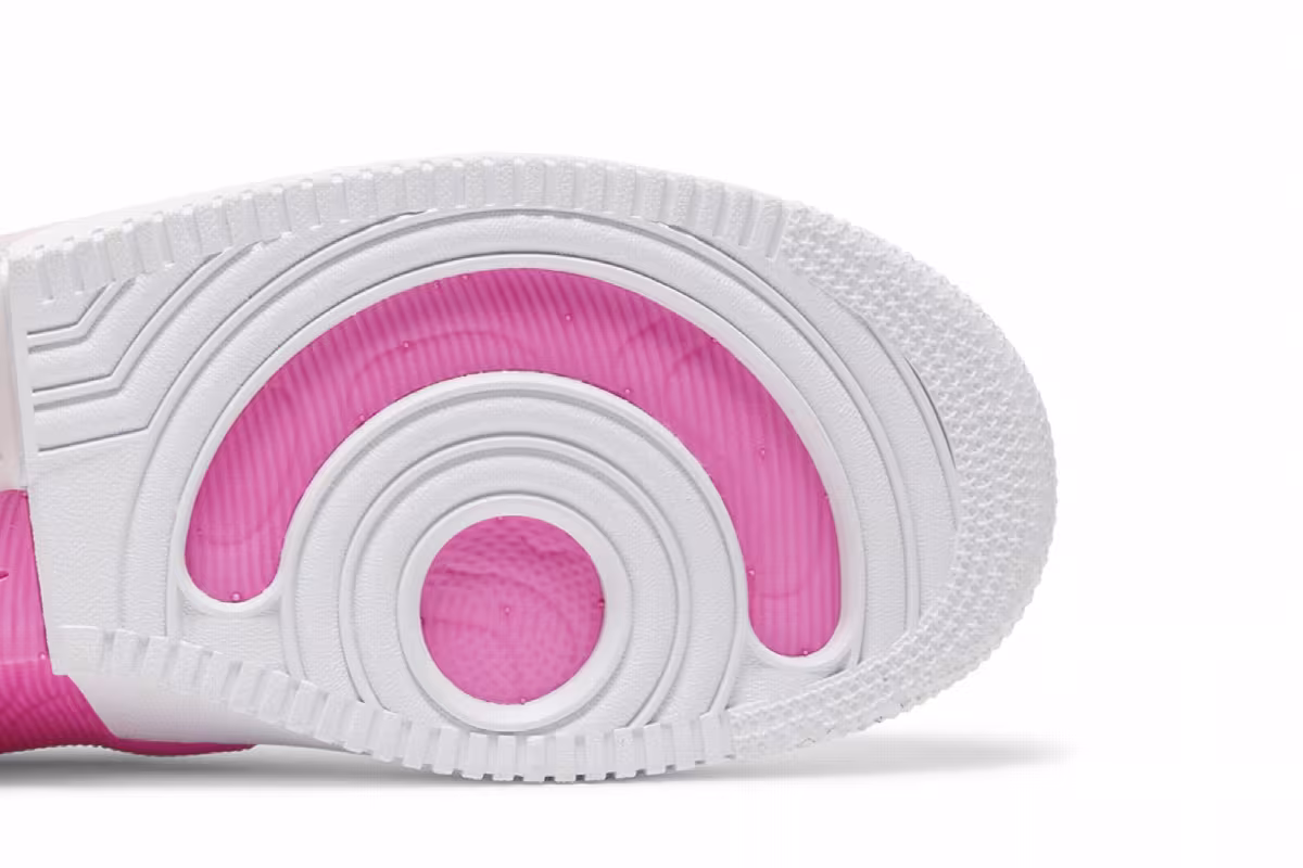 Nike Air Force 1 React White Pink Spell, view 6