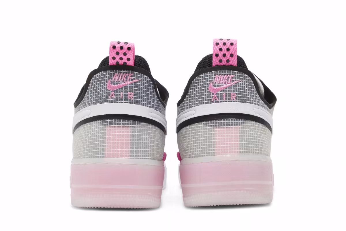 Nike Air Force 1 React White Pink Spell, view 7