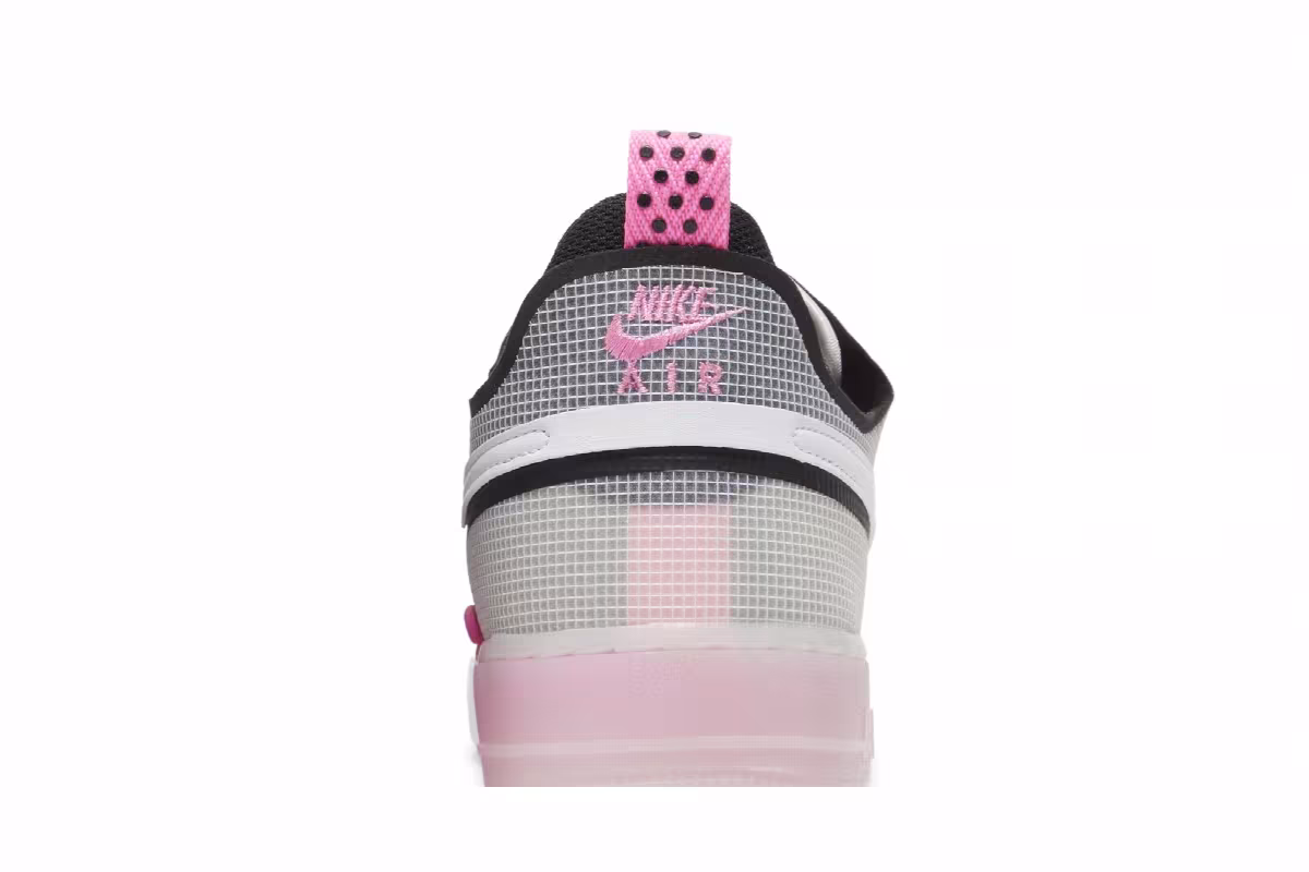 Nike Air Force 1 React White Pink Spell, view 8