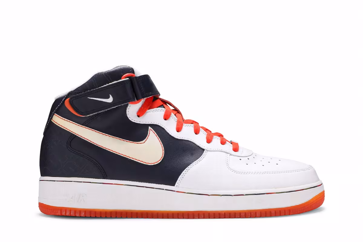 Nike Air Force 1 Mid Orange Blaze, view 2