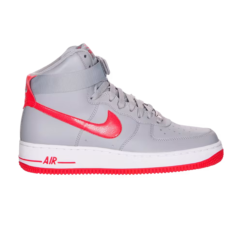 Nike Air Force 1 High Wolf Grey Hyper Red