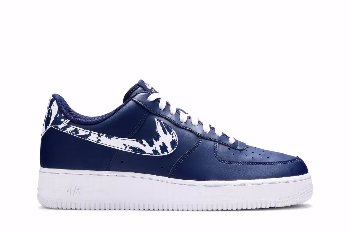 Nike Air Force 1 Low Camo Swoosh - Blue Void, view 2