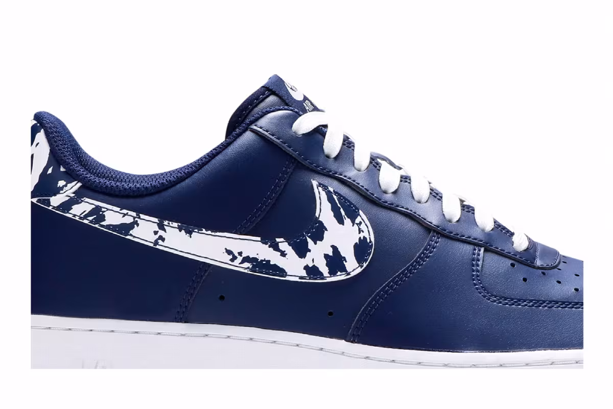 Nike Air Force 1 Low Camo Swoosh - Blue Void, view 3
