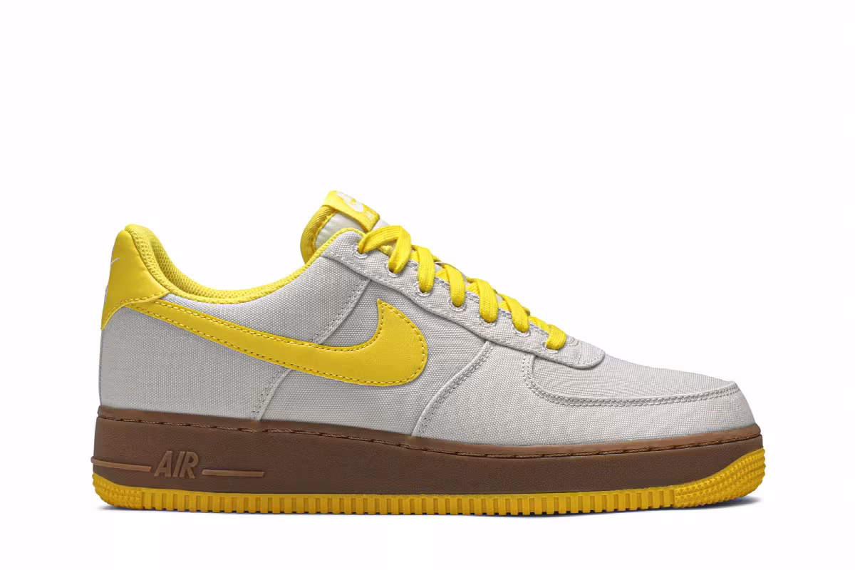 Nike Air Force 1 Low Light Bone Tour Yellow, view 2