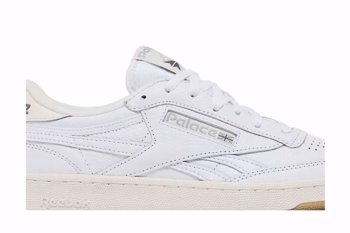 Palace x Reebok Club C Revenge White, view 3