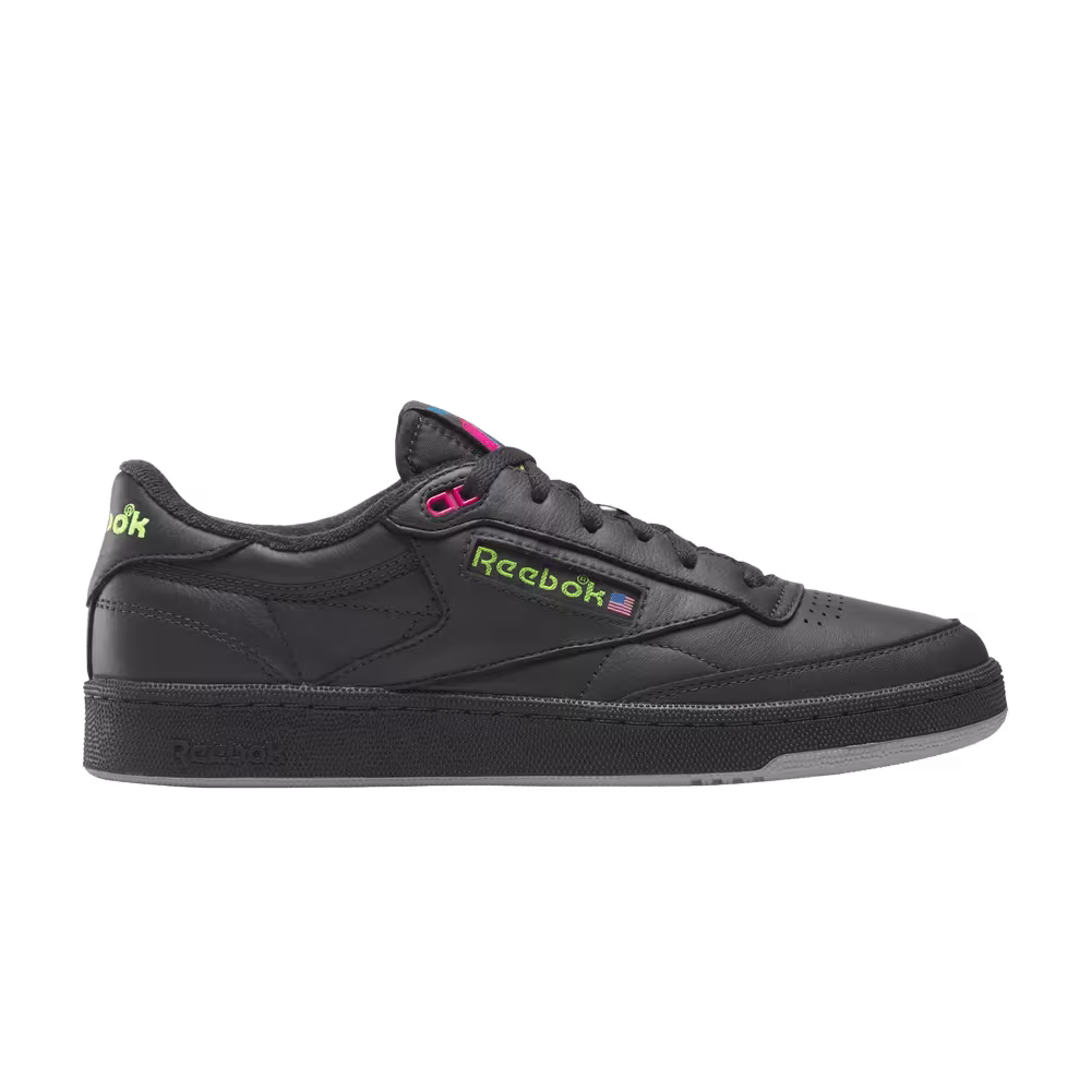 Reebok Club C 85 Vintage Black Pink Green