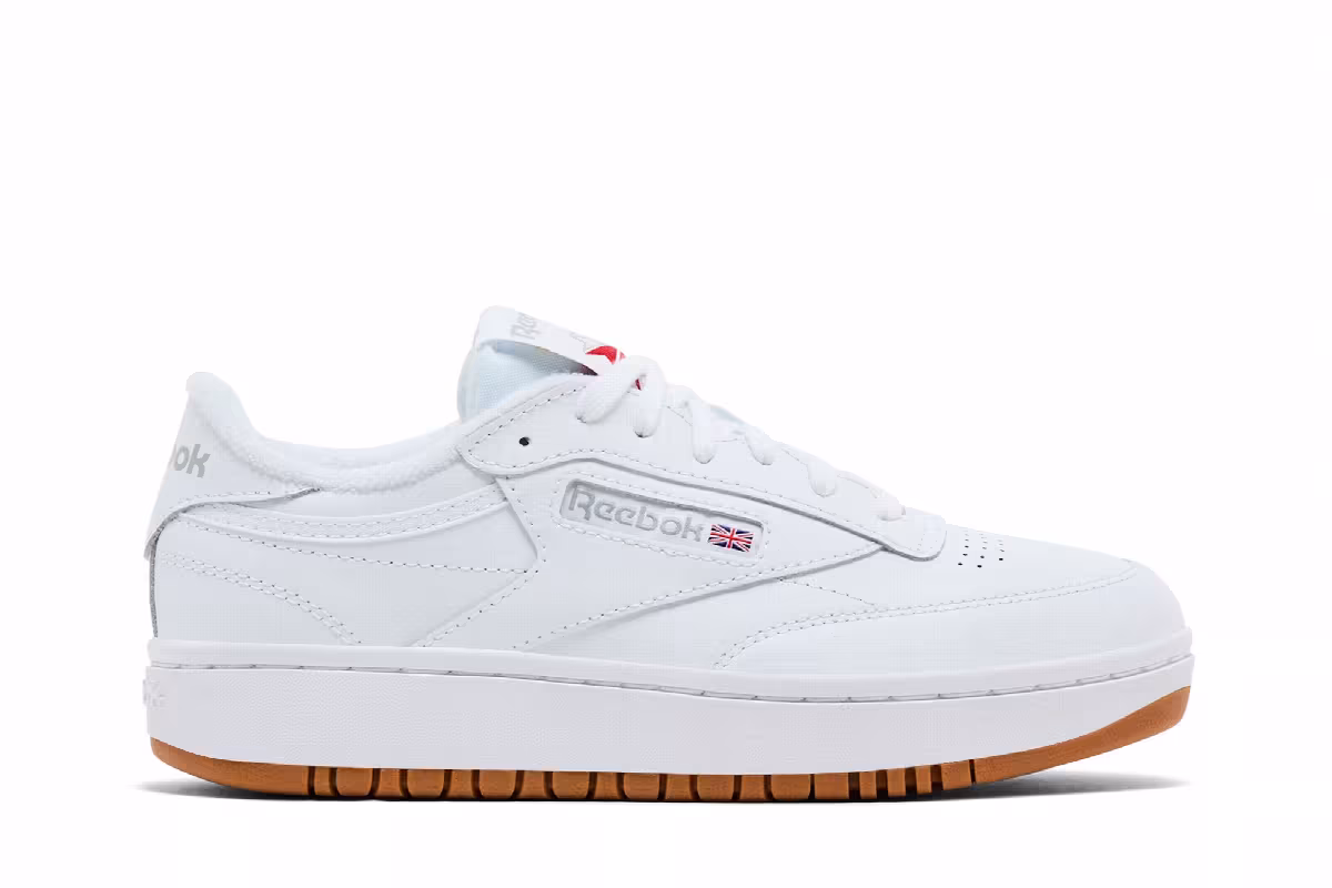 Reebok Women's Club C Double White Gum, view 2