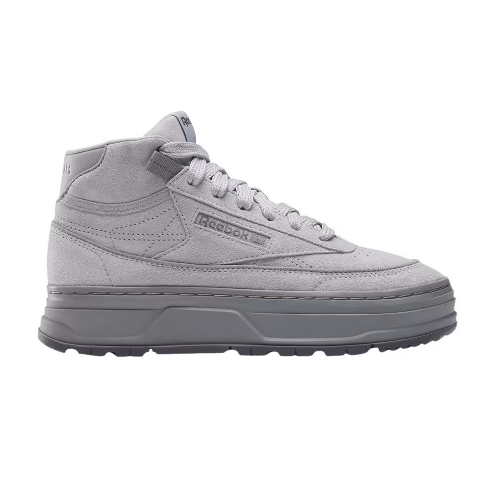 Reebok Women's Club C Geo Mid Pure Grey
