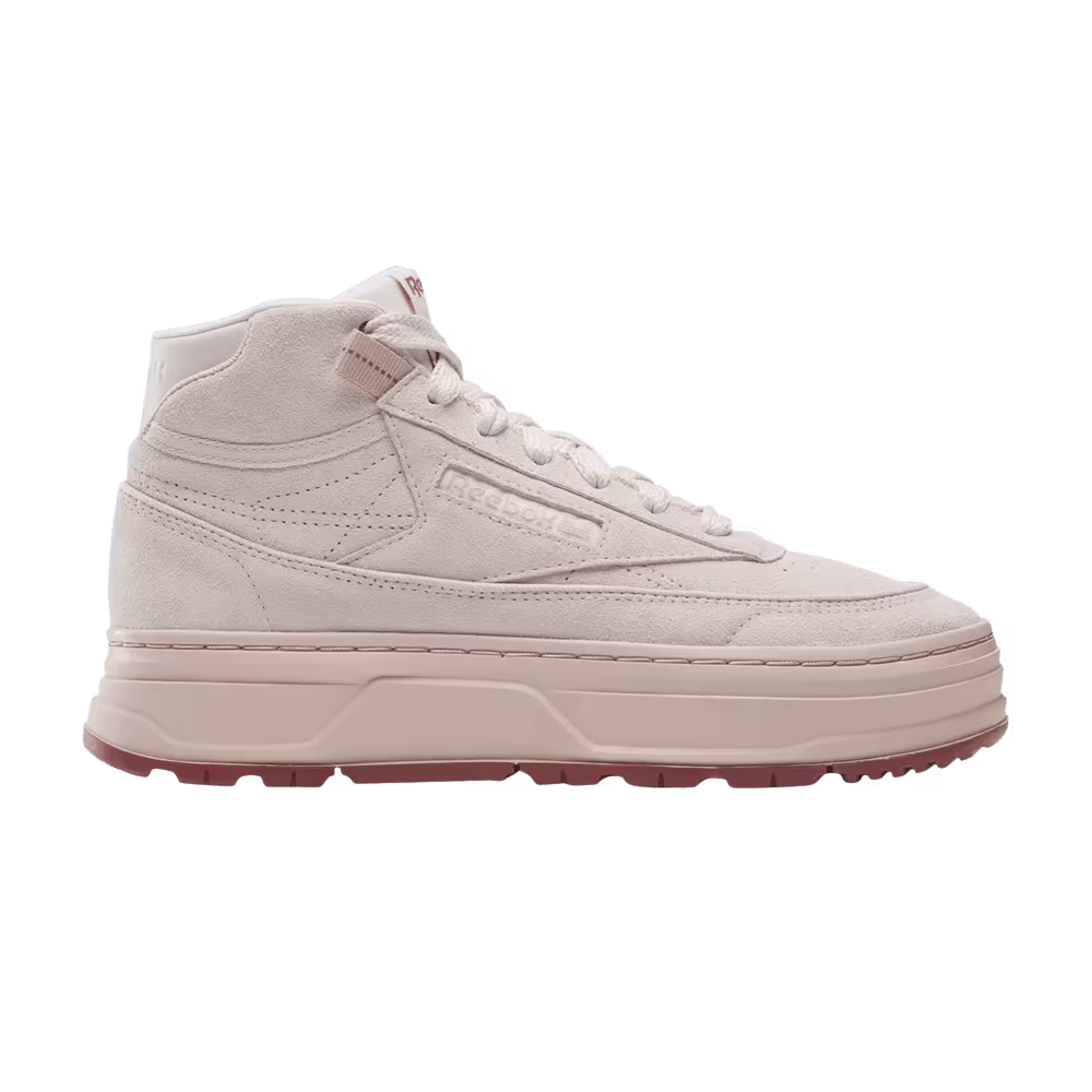 Reebok Women's Club C Geo Mid Pink Stucco