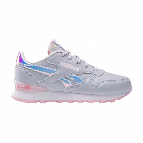 Reebok Classic Leather Step 'n' Flash Shoes Little Kid 'Lucid Lilac Iridescent'